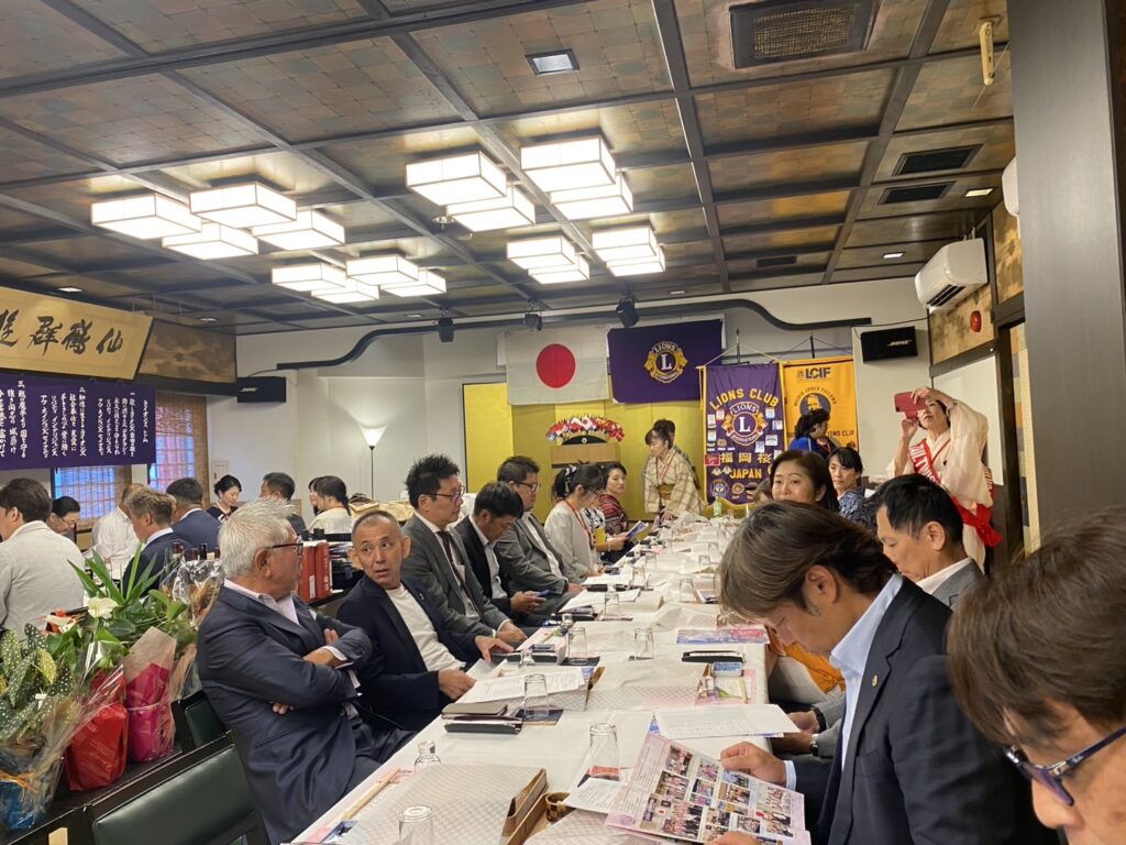 福岡大樹LC　福岡桜ライオンズクラブ納涼例会に参加いたしました