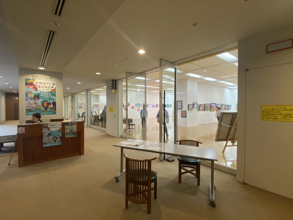 福岡大樹LC　福岡ノーマライゼーションLC共催の日韓障がい者美術交流会に参加