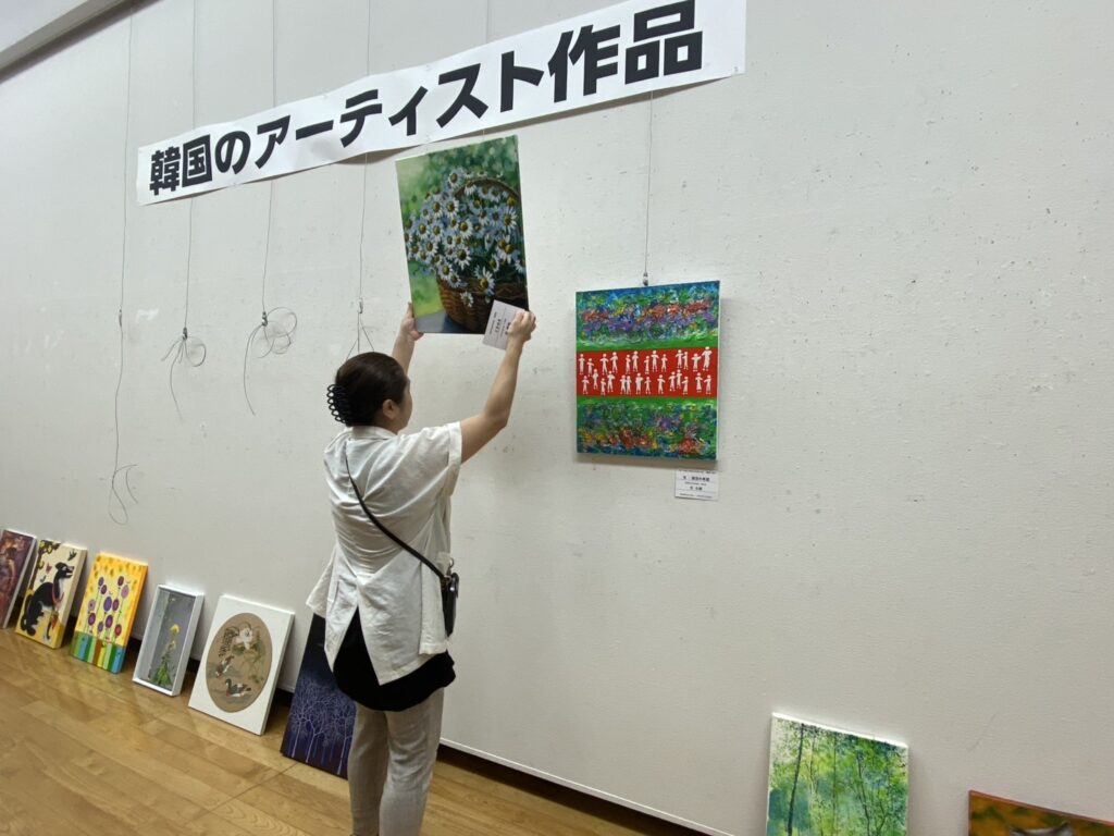 福岡大樹LC　福岡ノーマライゼーションLC共催の日韓障がい者美術交流会に参加