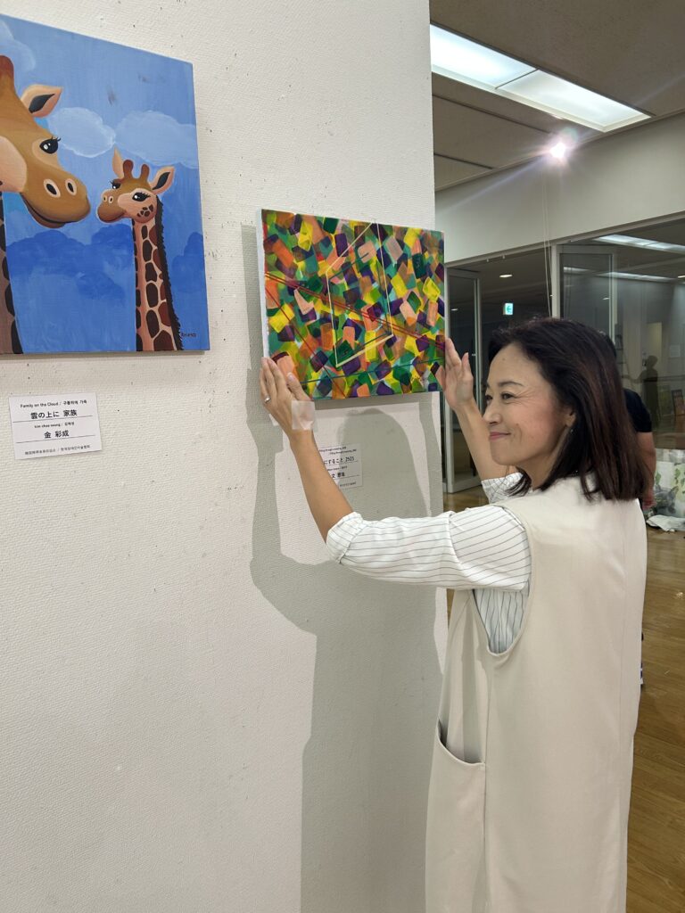 福岡大樹LC　福岡ノーマライゼーションLC共催の日韓障がい者美術交流会に参加