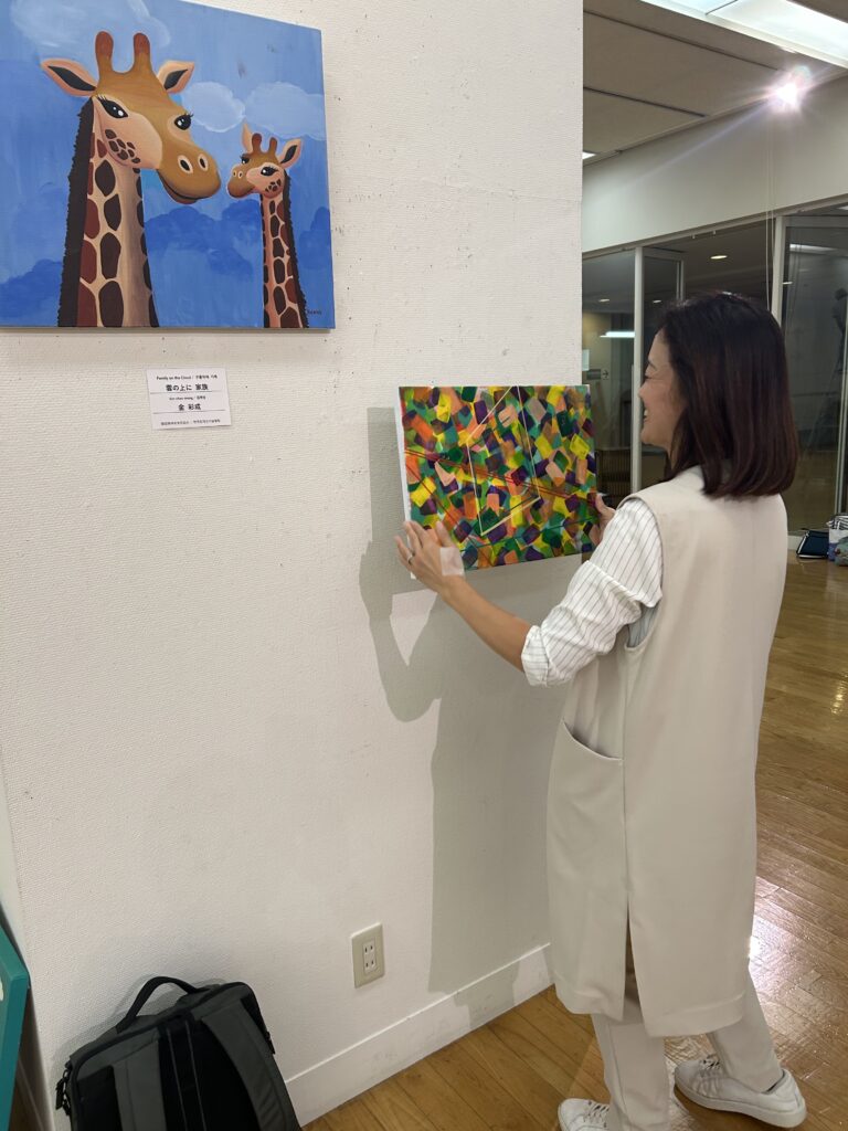福岡大樹LC　福岡ノーマライゼーションLC共催の日韓障がい者美術交流会に参加